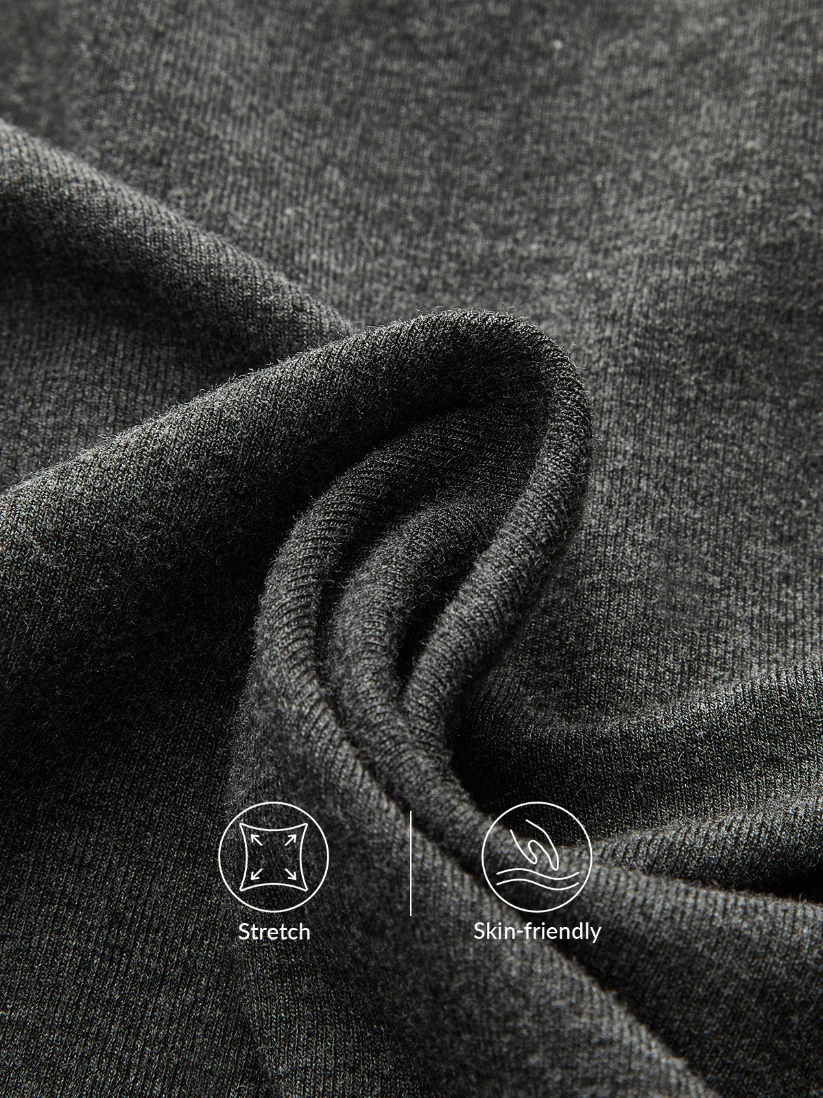 Mock Neck Button Long Sleeve T-Shirt - Image 7