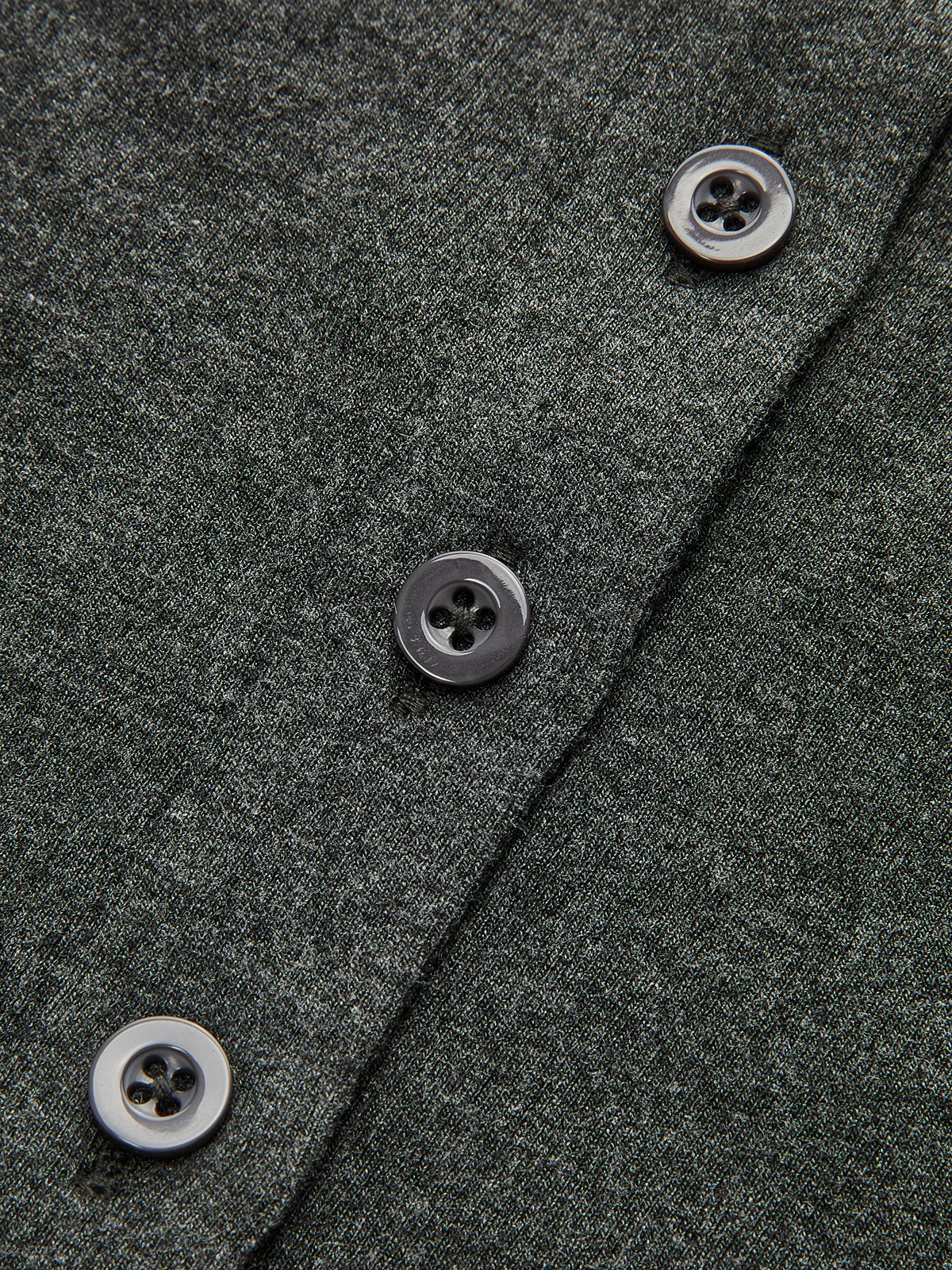 Mock Neck Cap-Sleeve Button T-Shirt - Image 7