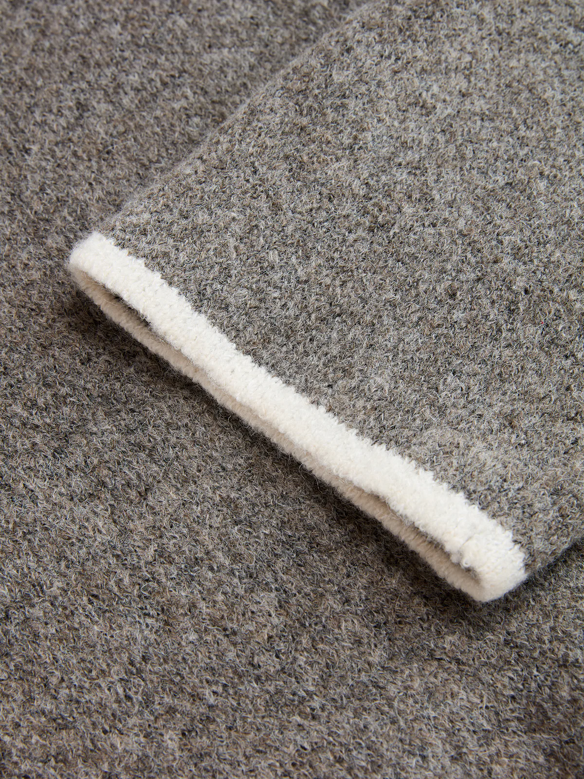 Mock Neck Contrast Trim Sweater - Image 4