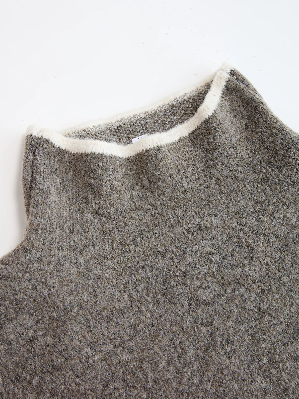 Mock Neck Contrast Trim Sweater - Image 5