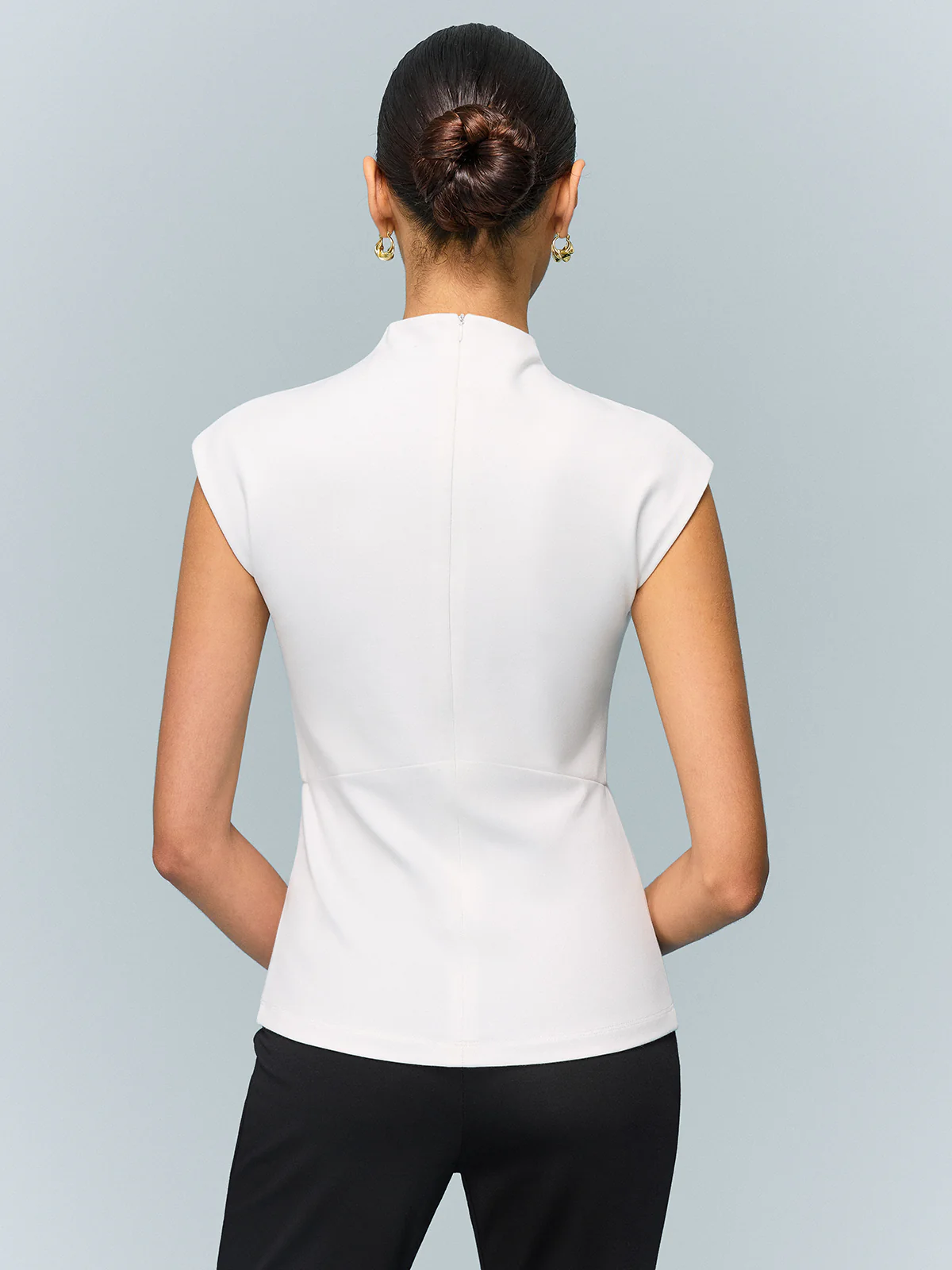 Mock Neck Corset Top - Image 3