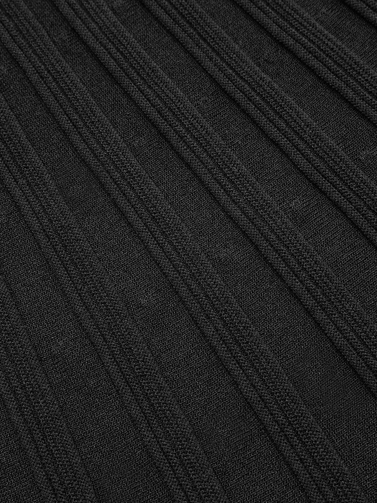 Mock Neck Flared Sweater Dress - Image 5