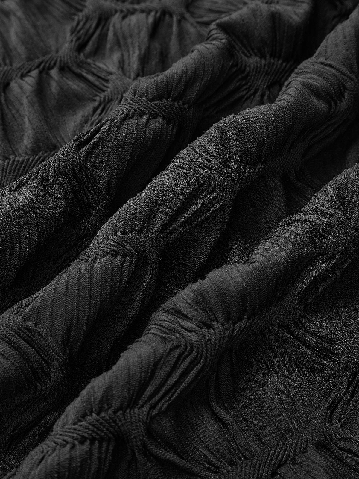 Mock Neck Plisse Detailed Dress - Image 3