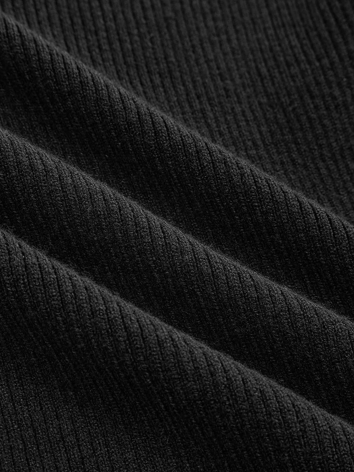 Mock Neck Ribbed Lace Panel Top - Image 3