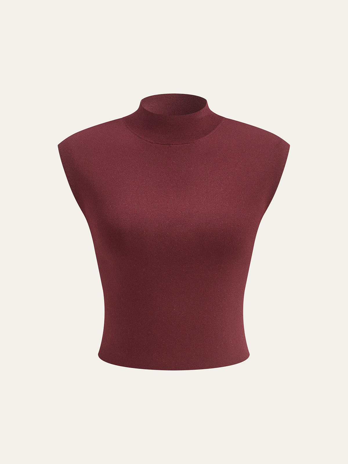Mock Neck Sleeveless Top and Pleated Midi Skirt Set - Image 3