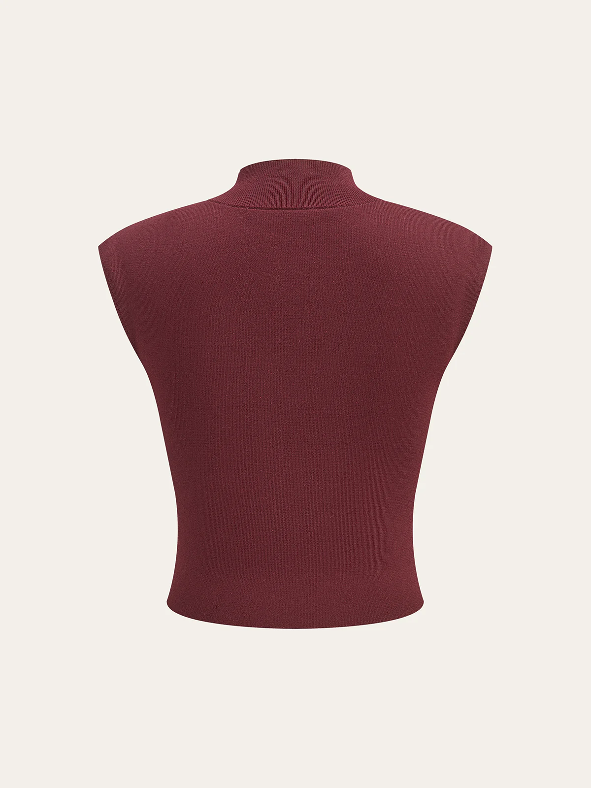 Mock Neck Sleeveless Top and Pleated Midi Skirt Set - Image 4