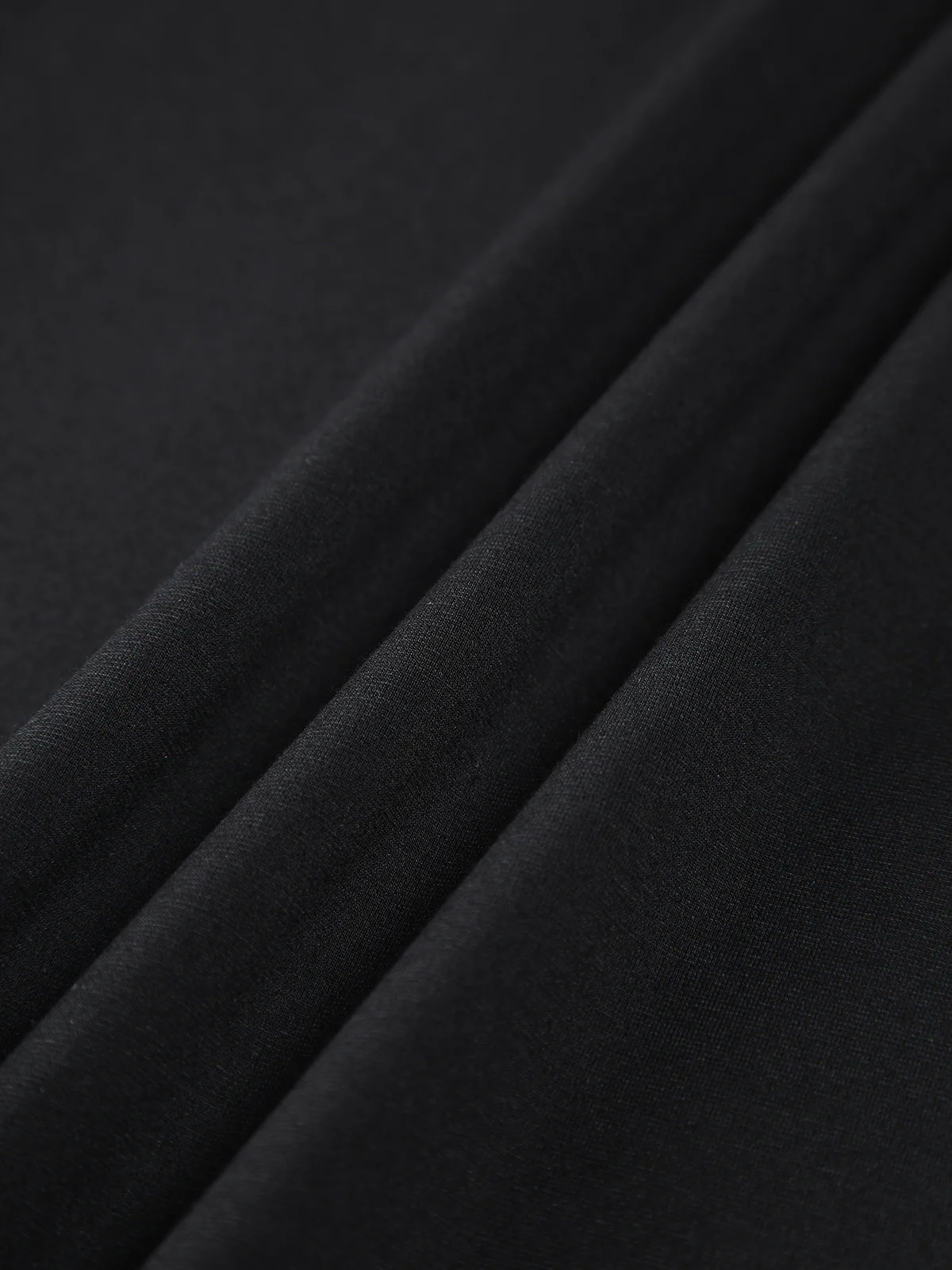 Mock Neck Oblique Cutout Rib Long Sleeve Short Dress - Image 5