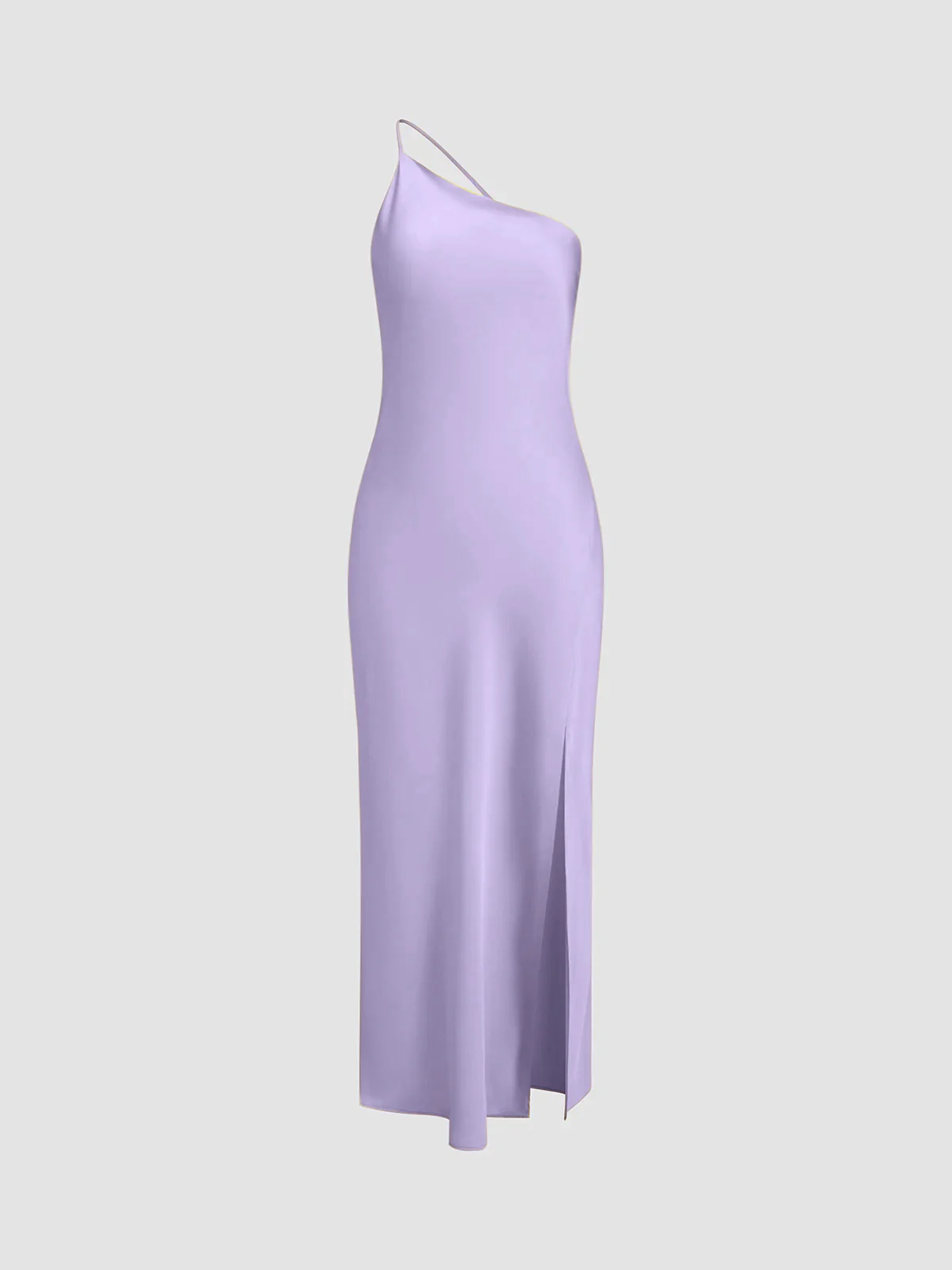 Moonlight Open Back Satin Slit Long Dress - Image 11