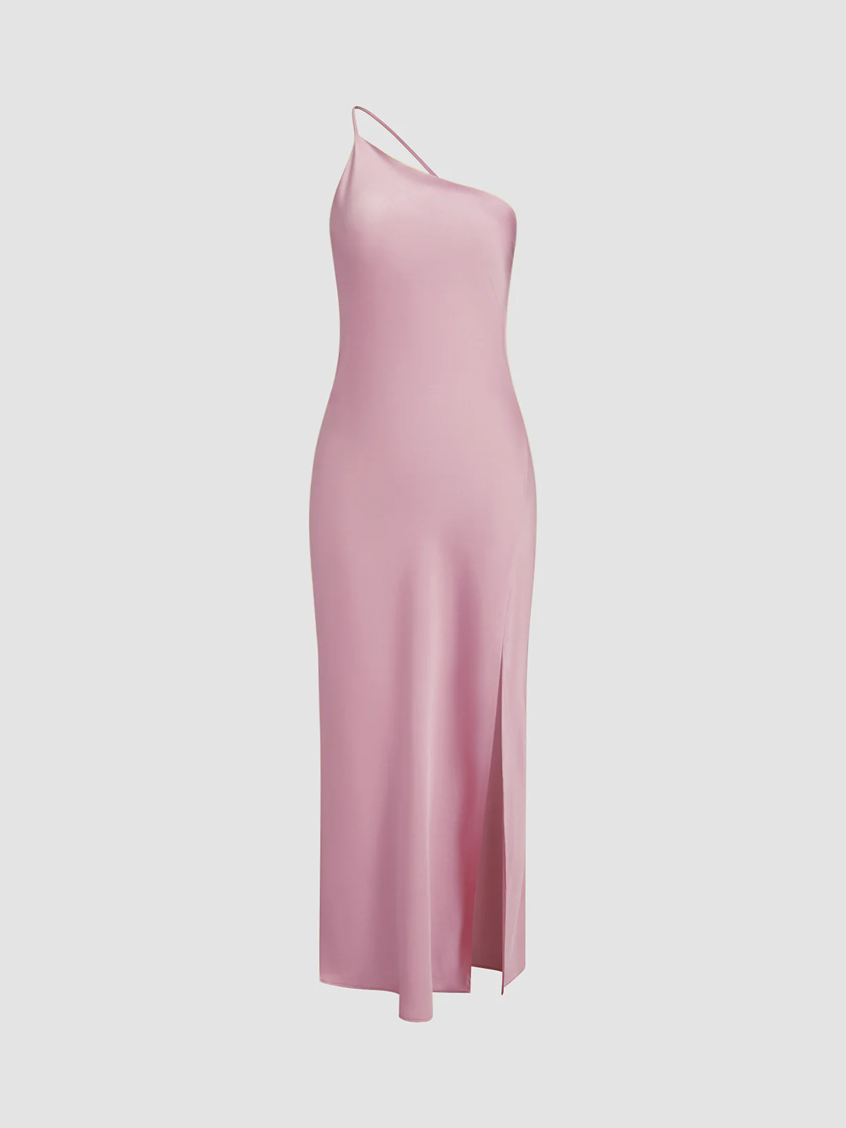 Moonlight Open Back Satin Slit Long Dress - Image 13