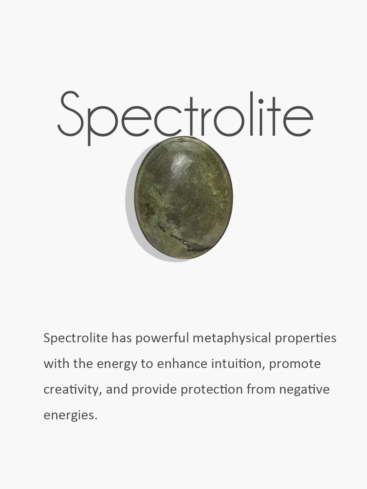 Moss Green Spectrolite Stud Earrings - Image 4