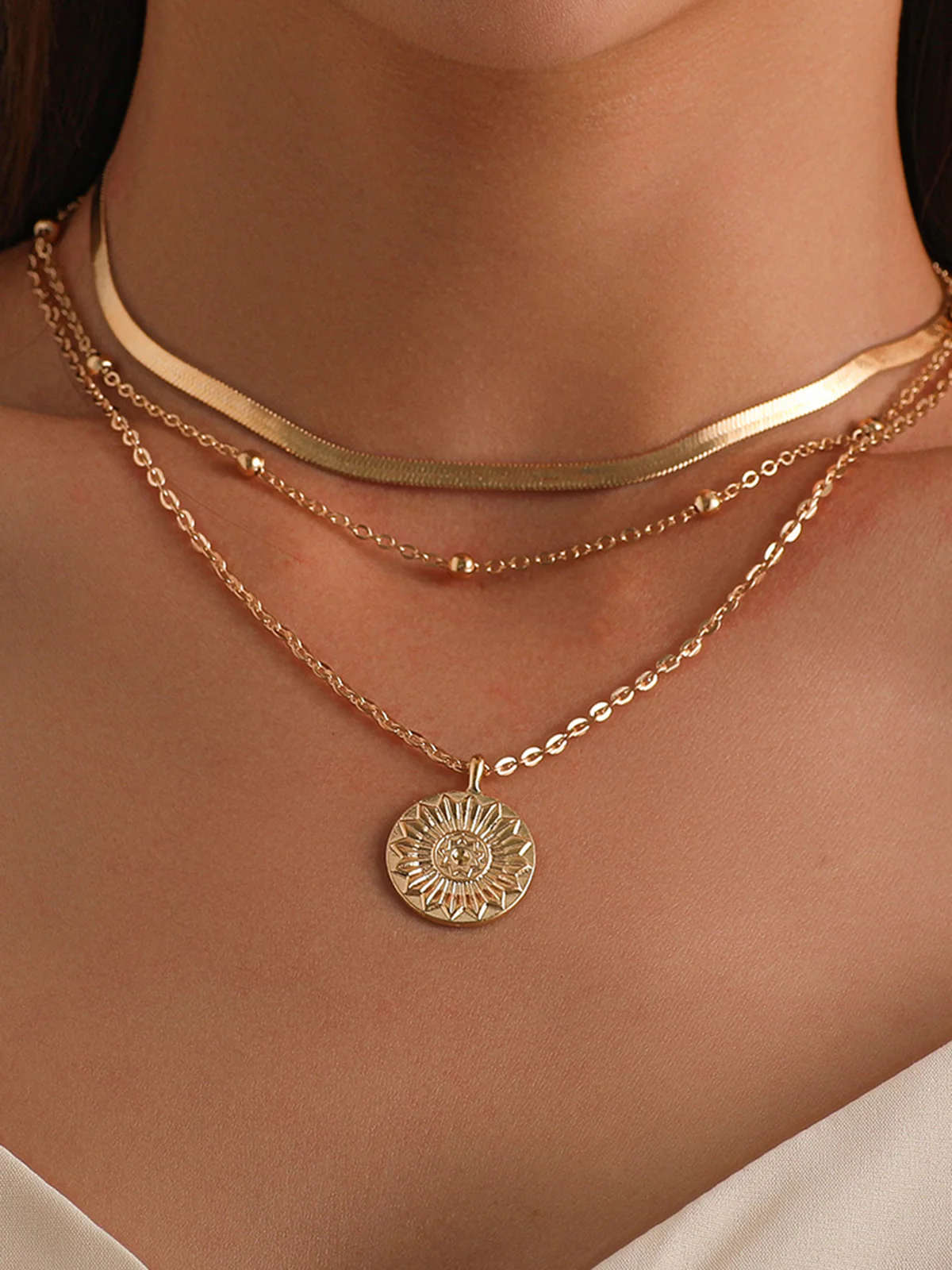 Multi-Layer Ball Bead Necklace - Image 3