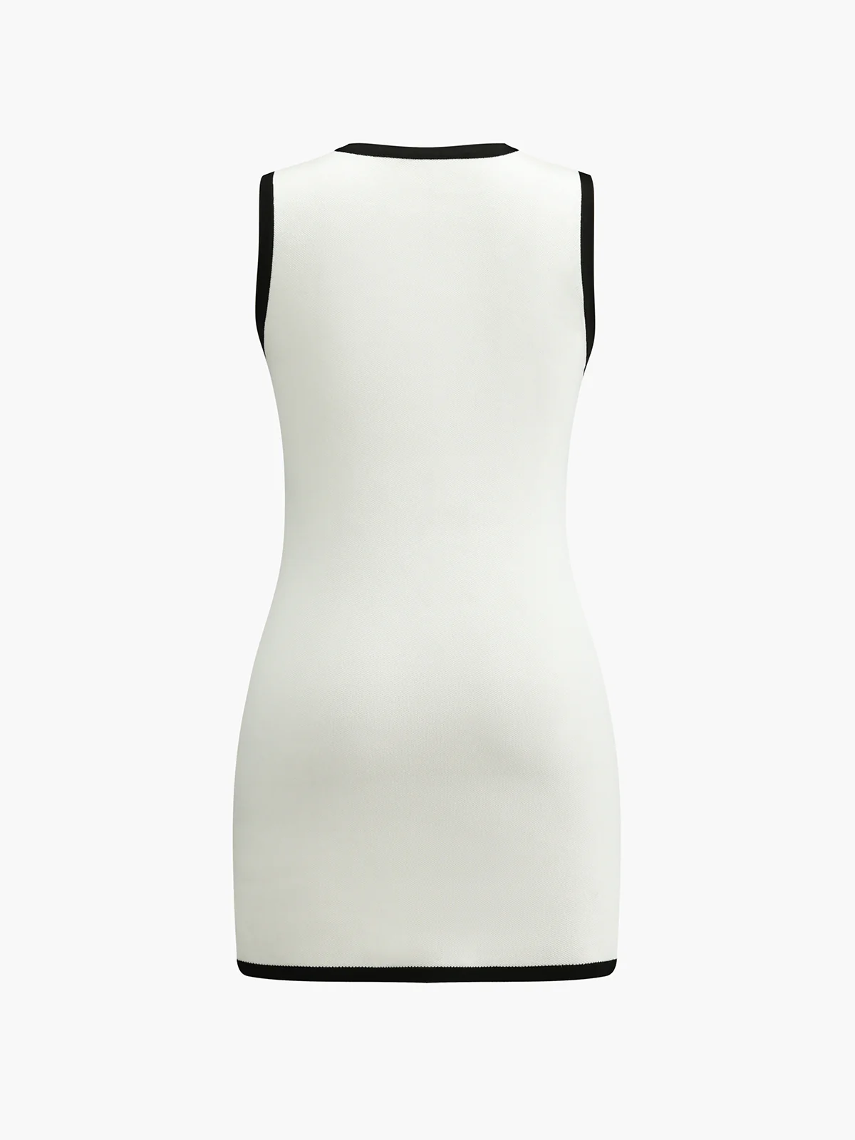 Multi Pocket Button Sleeveless Short Sweater Dress - Image 8