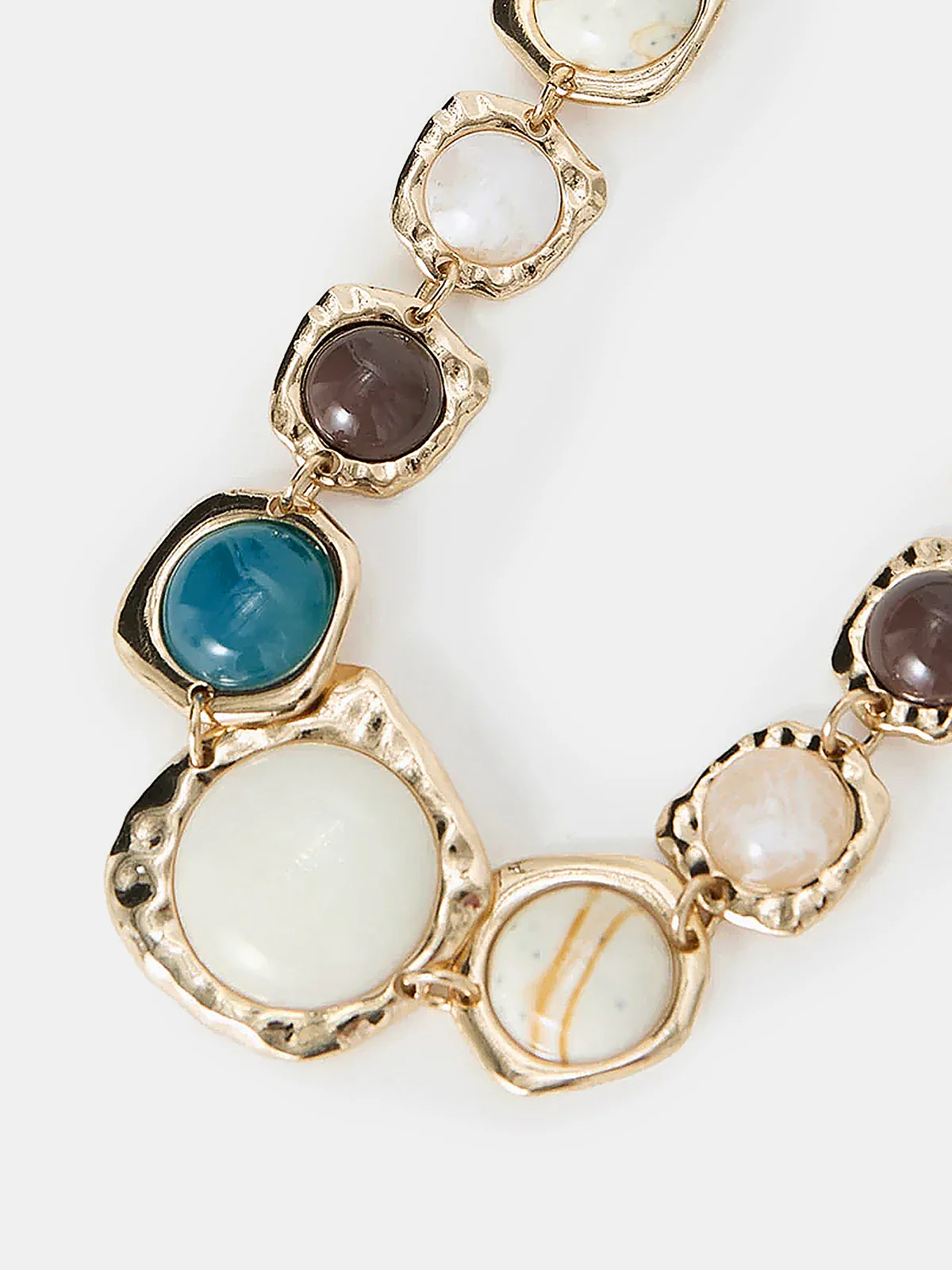 Multi Stone Statement Necklace - Image 2