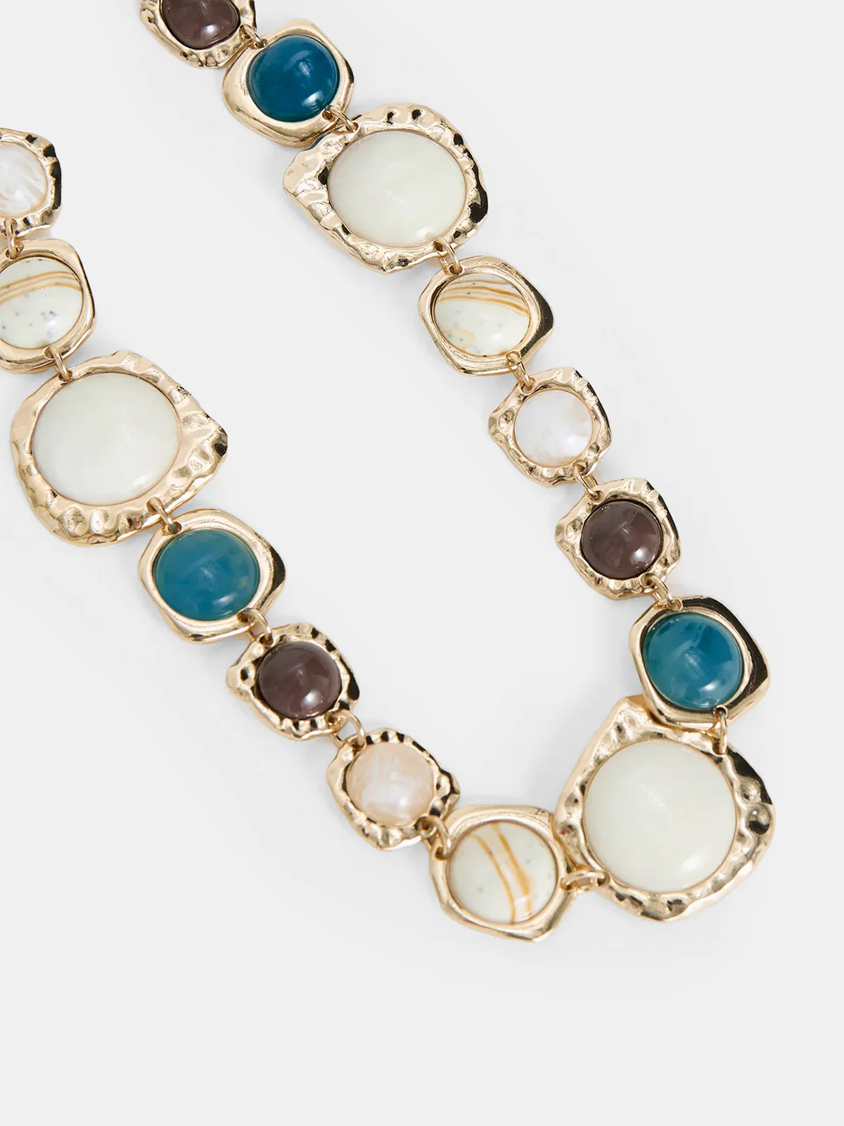Multi Stone Statement Necklace - Image 3