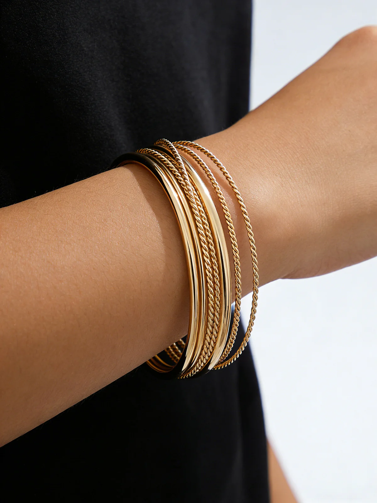 Multi-Strand Twisted Cuff Bracelet - Image 3