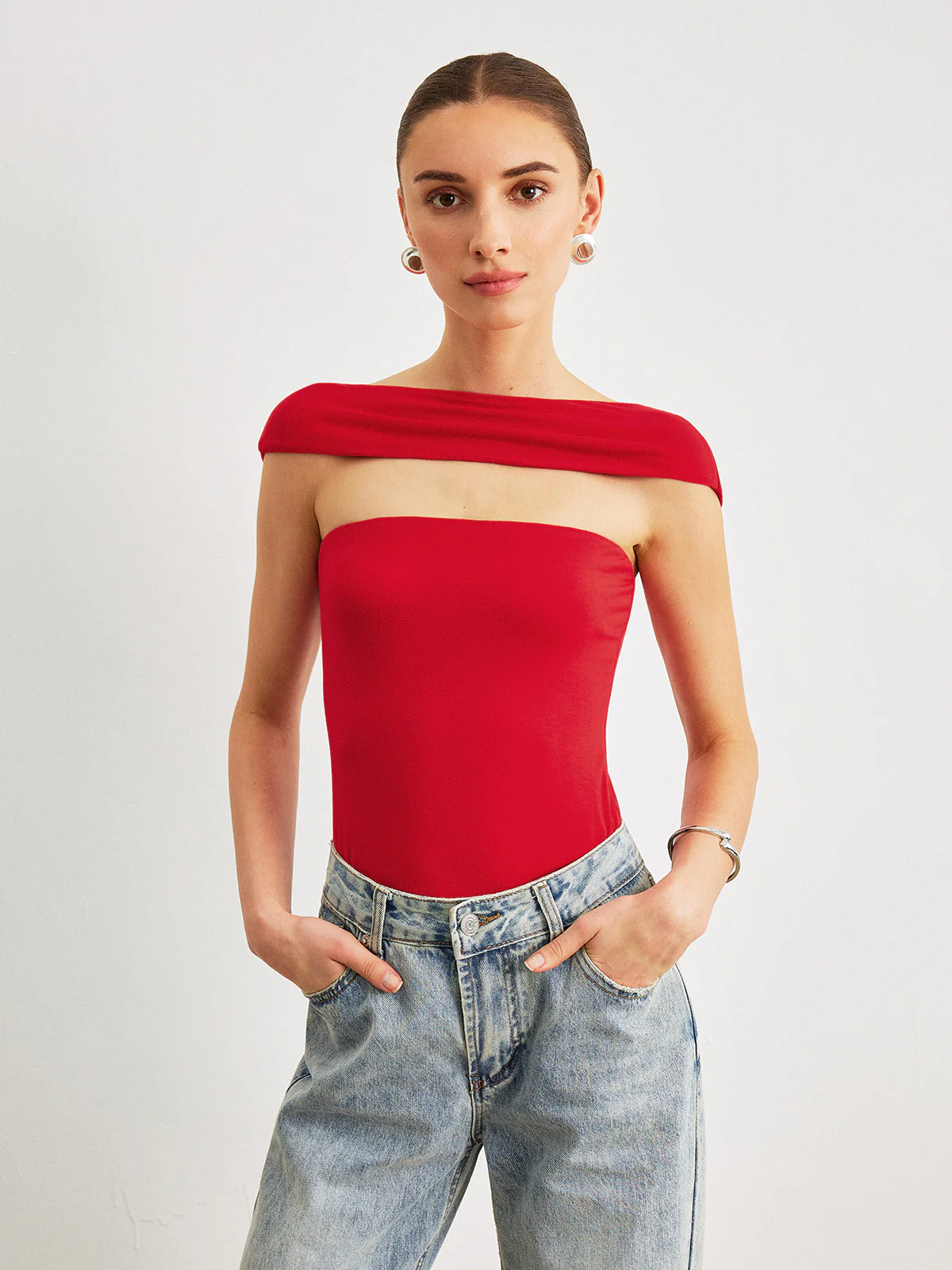 Off-Shoulder Backless Top - Image 3