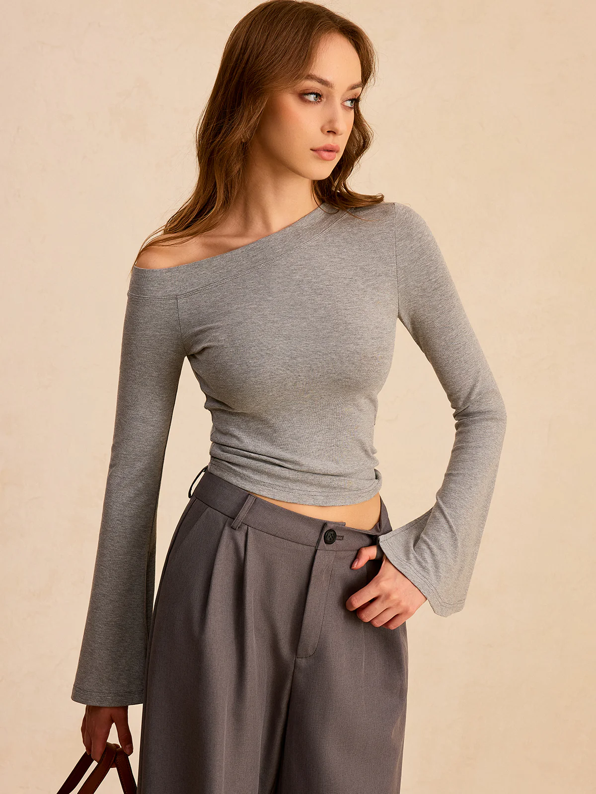 Off-Shoulder Bell-Sleeve Blouse - Image 5
