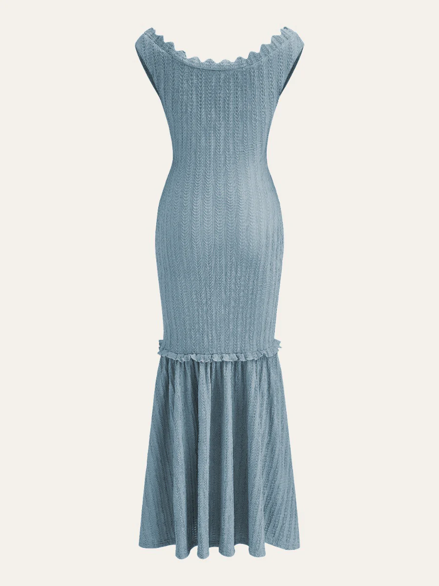 Off-Shoulder Ruffle Detail Dress - Image 10