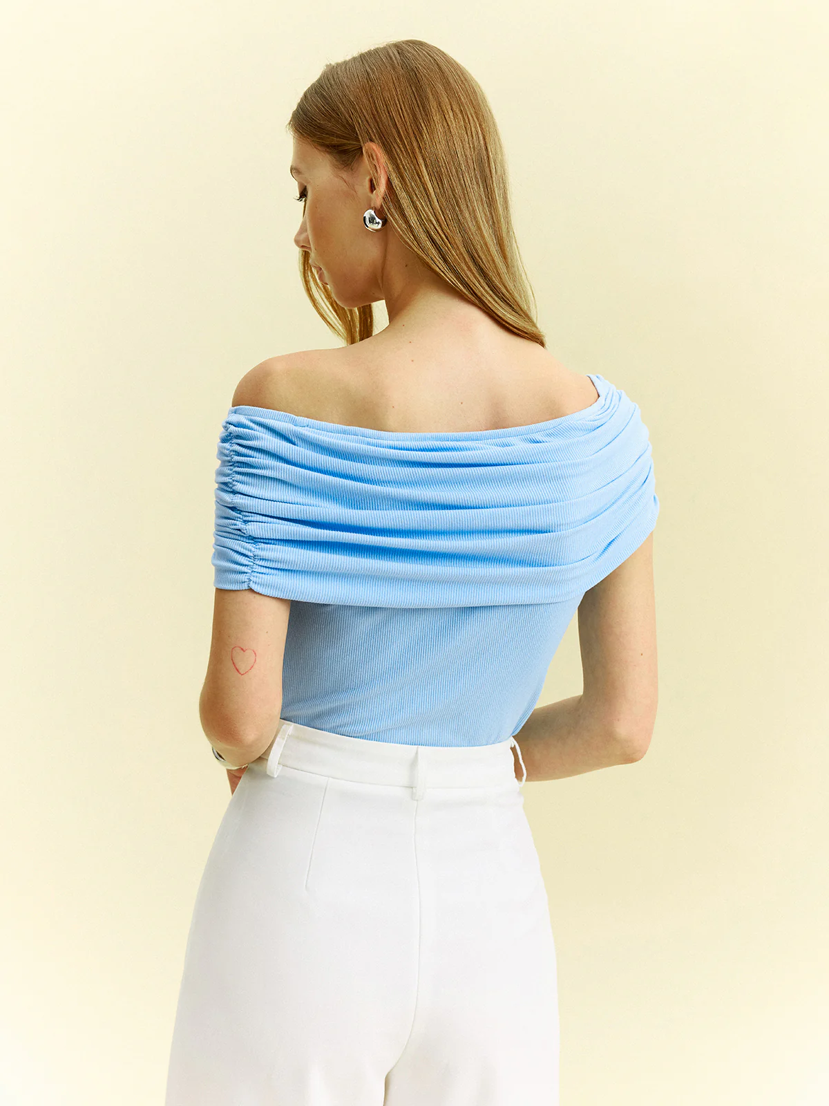 Off-Shoulder Top with Ring Detail - Image 5