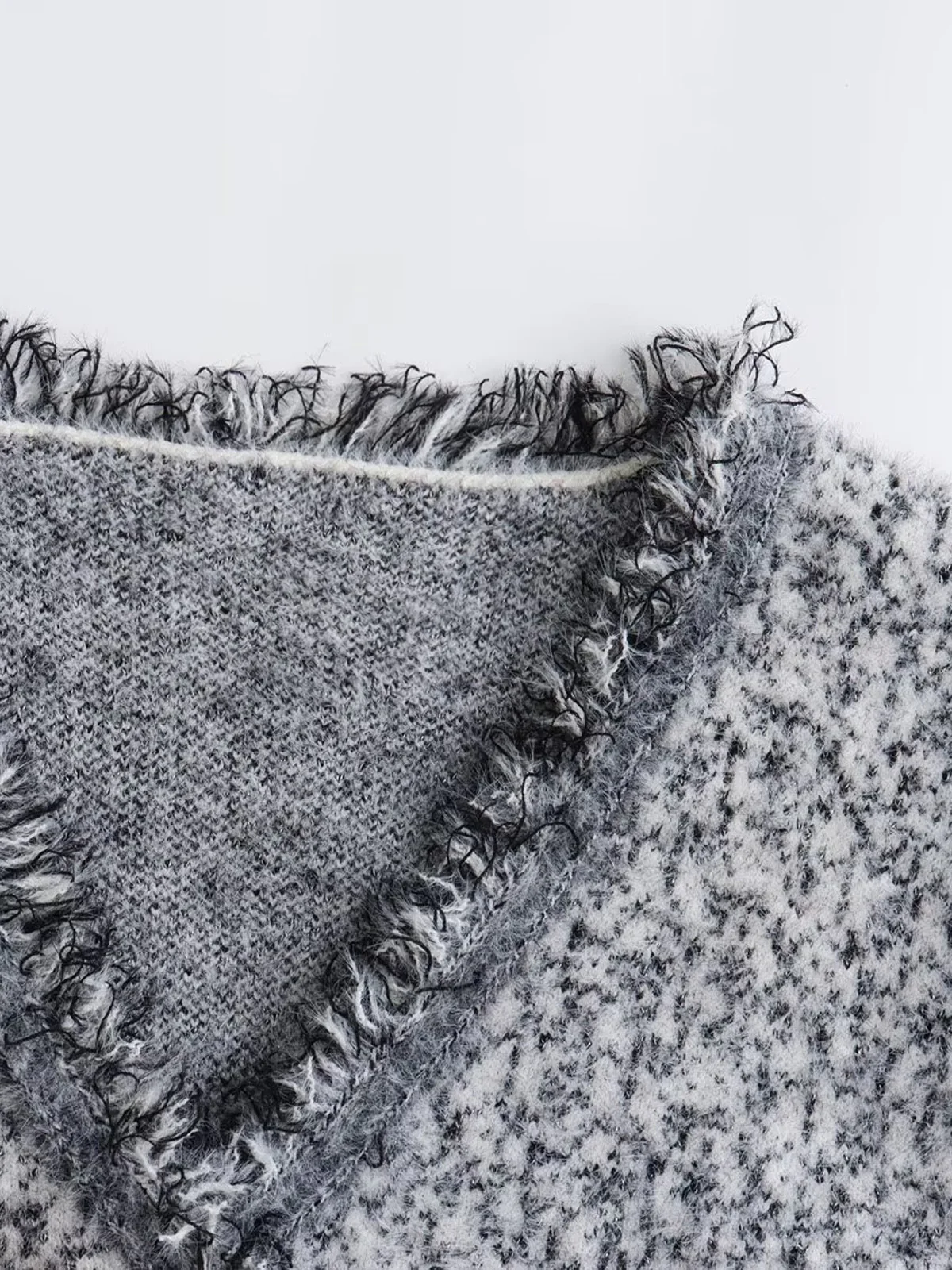 Old Money Aesthetics Raw Hem Tweed Cardigan - Image 4