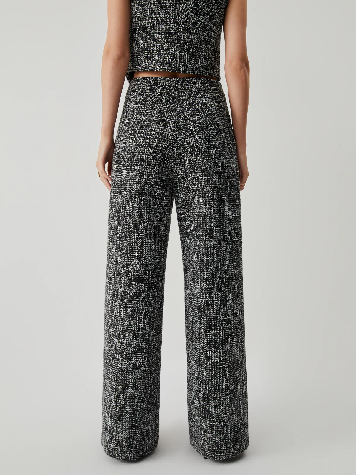 Old Money Tweed Straight Leg Pocket Pants - Image 3