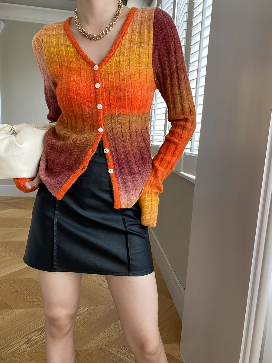 Ombre Maple Cardigan - Image 3