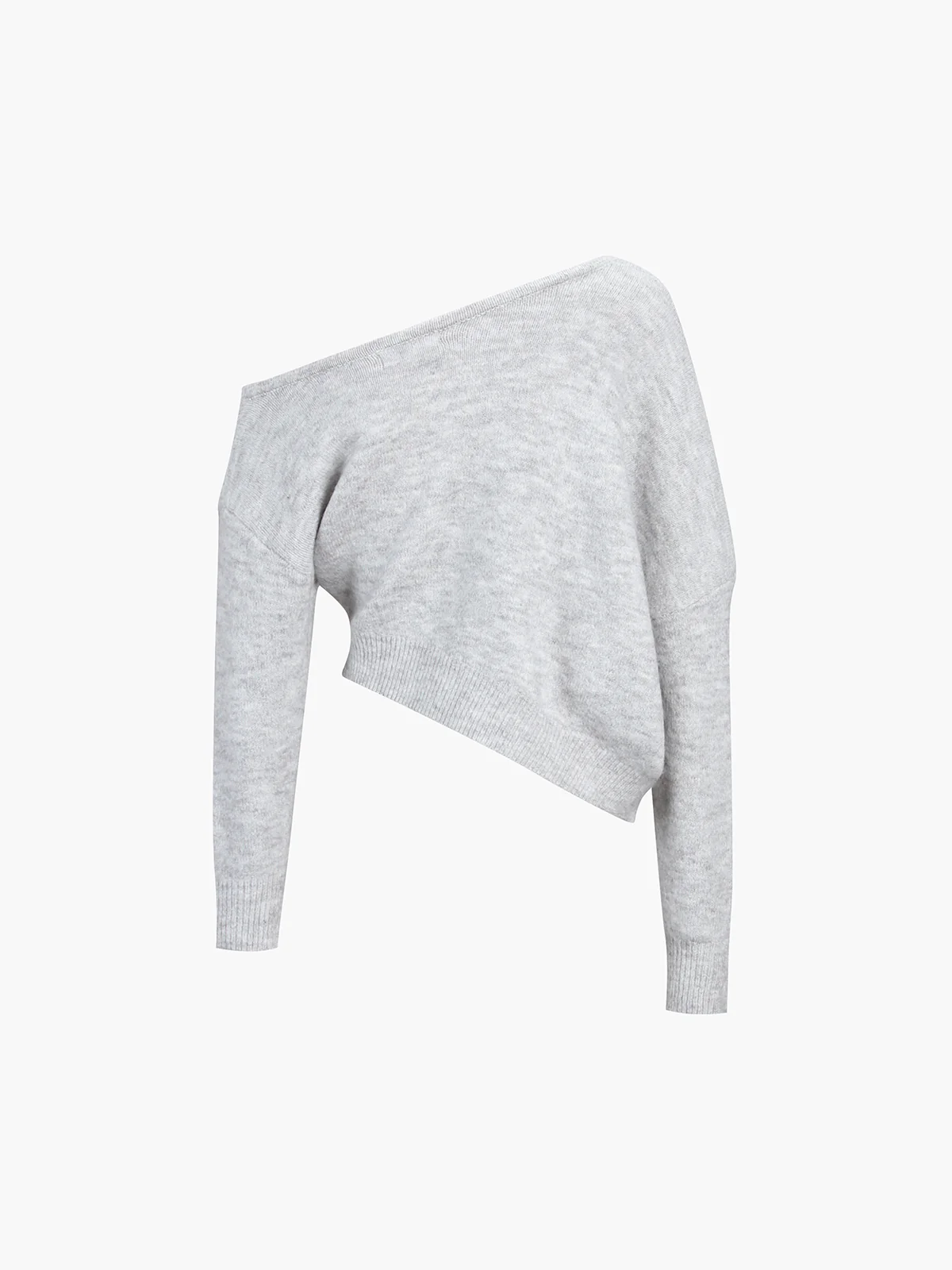 One Shoulder Asymmetric Sweater - Image 4