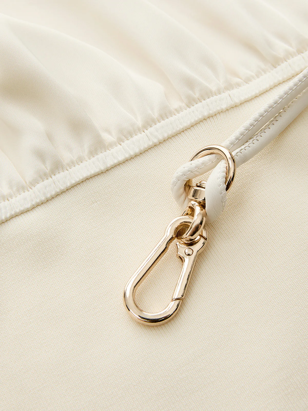 One Shoulder Belted Satin Top - Image 3