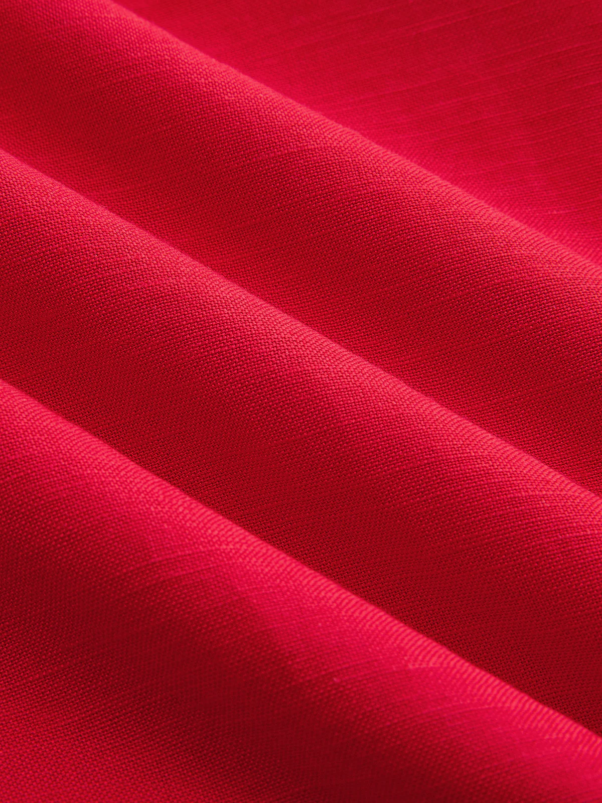 One Shoulder Linen Blend Belted Top - Image 3