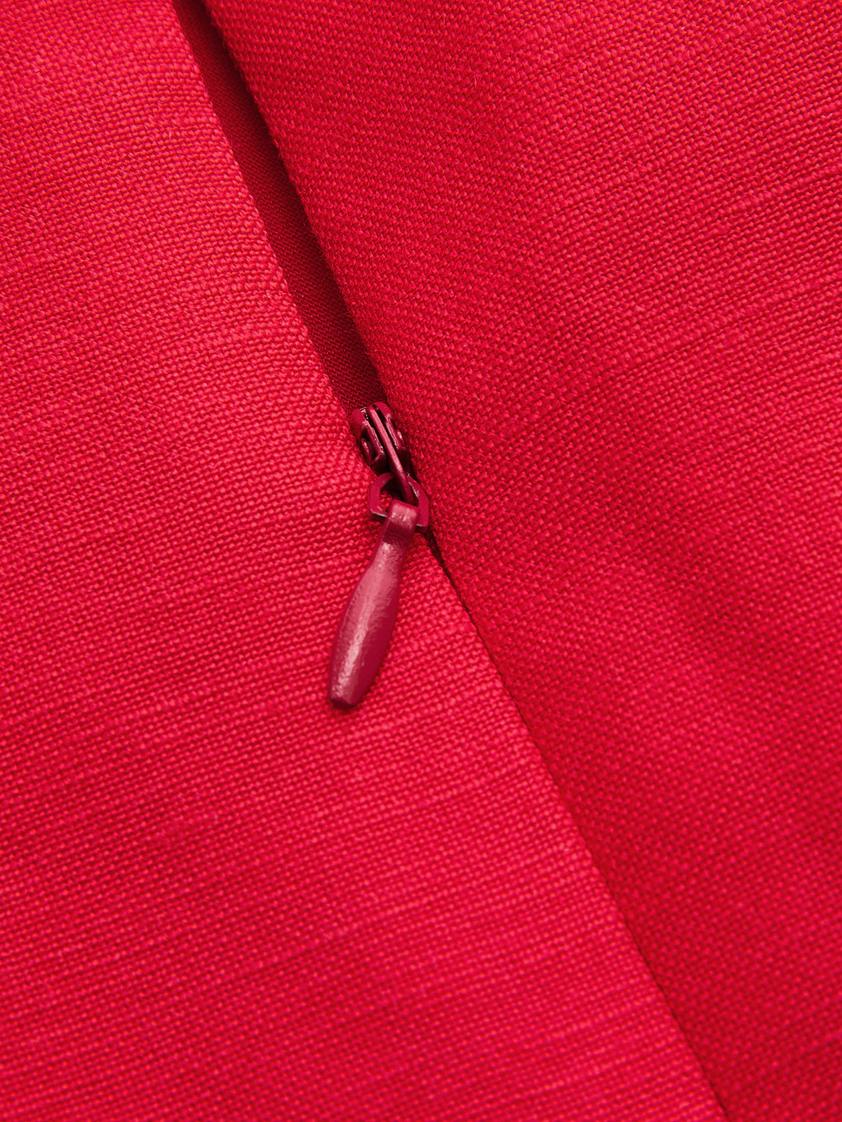 One Shoulder Linen Blend Belted Top - Image 4
