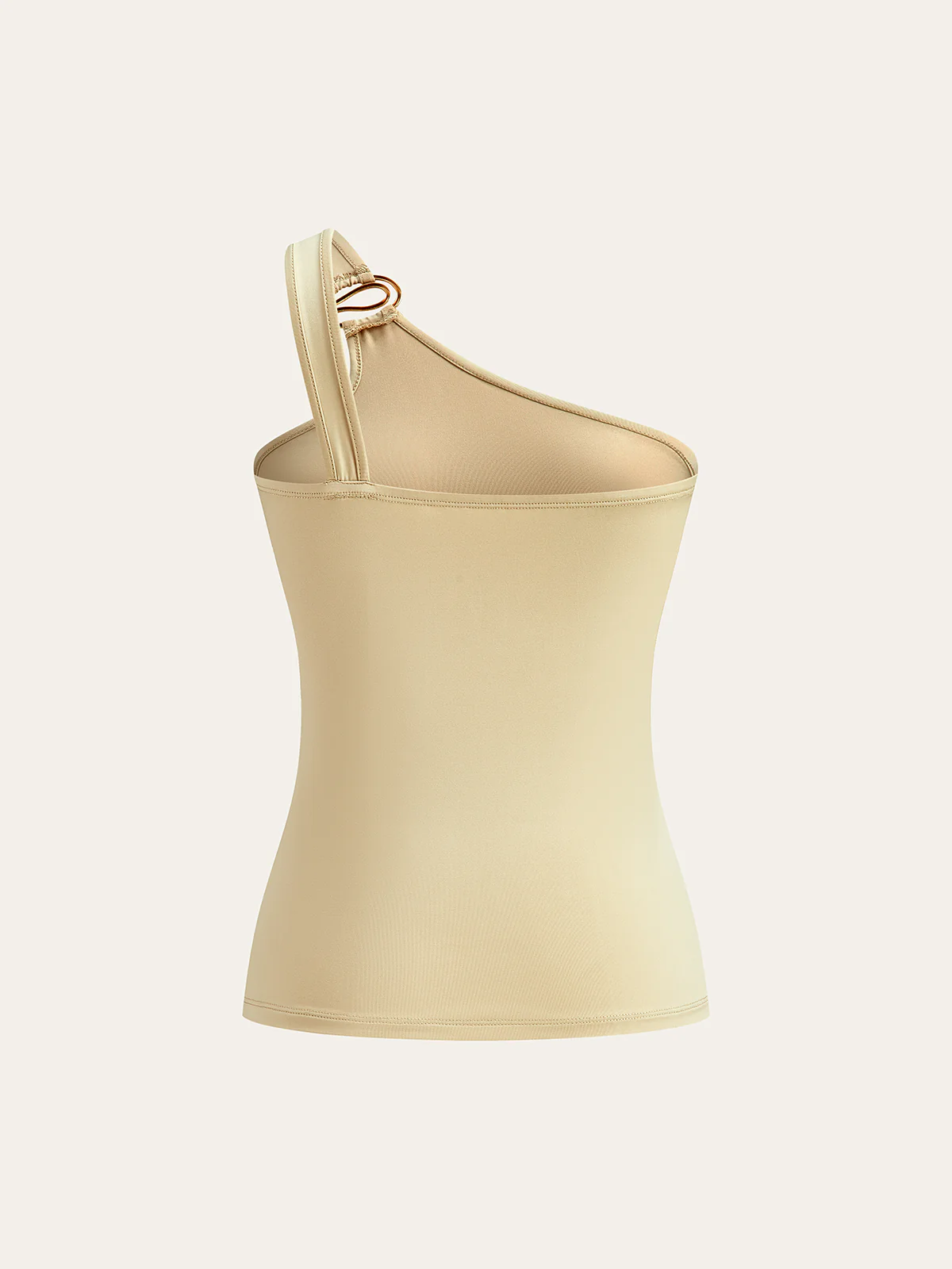 One-Shoulder Ring-Detail Tank Top - Image 2
