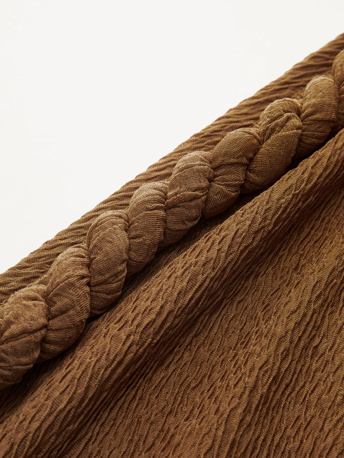 One-Shoulder Rope Ruched Mini Dress - Image 4