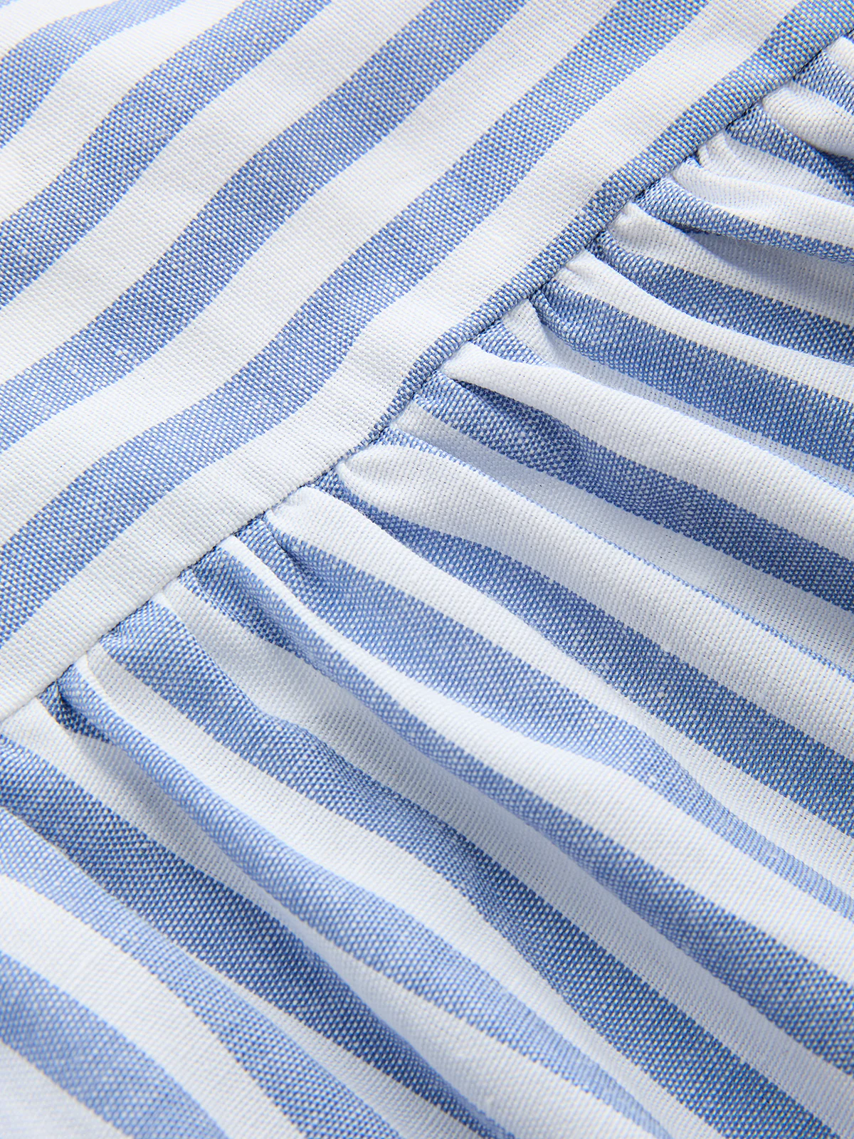 One Shoulder Striped Cotton Blend Maxi Dress - Image 4