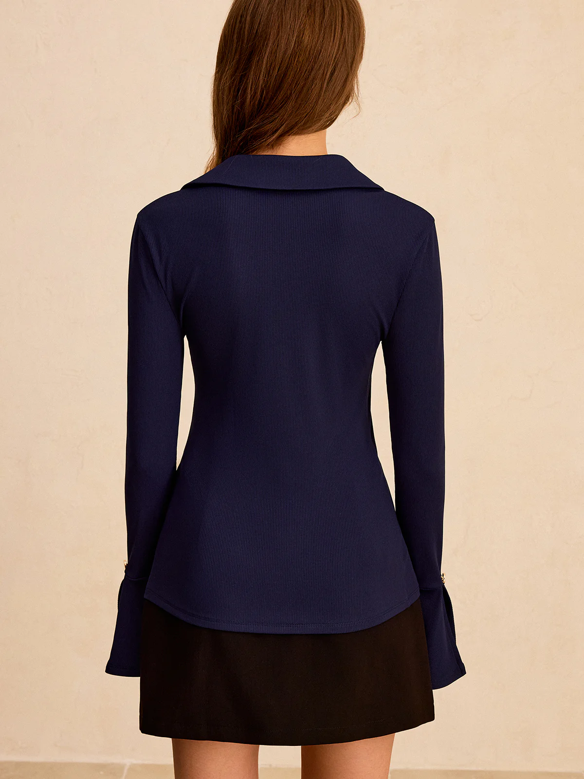 Orbit Button-front Shirt with Flared Sleeve - Image 4