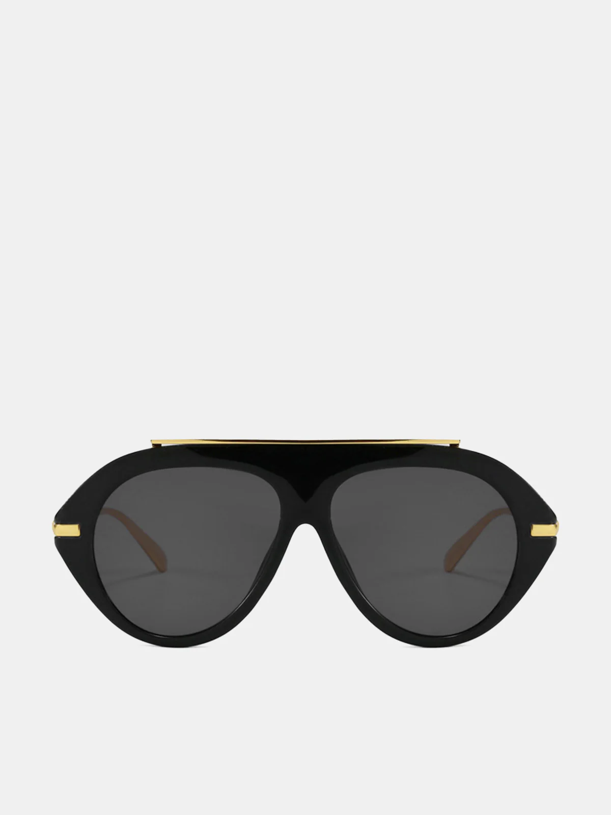 Oversized Aviator Metal Sunglasses - Image 2