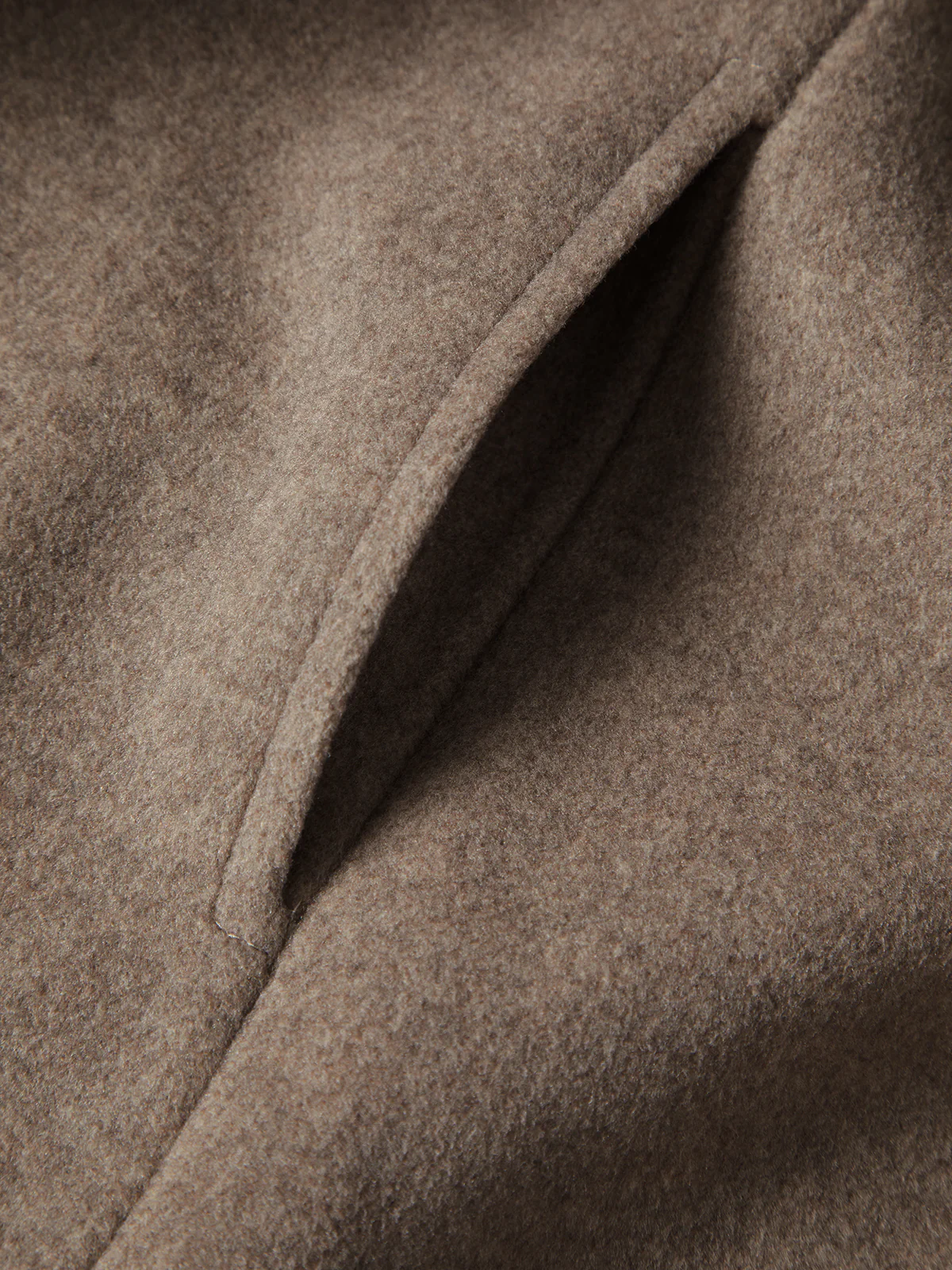 Oversized Brushed Belted Long Overcoat - Image 6