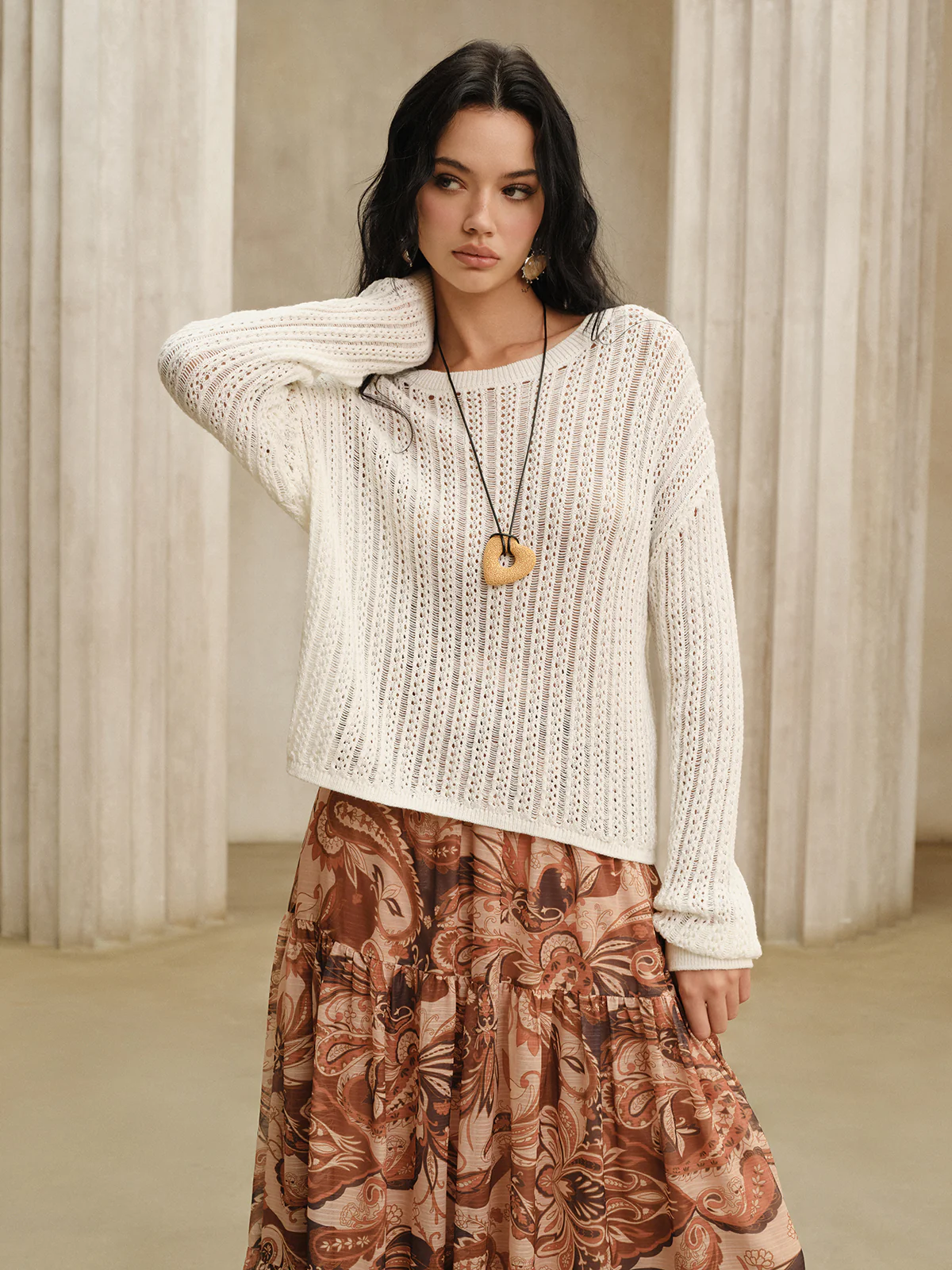 Oversized Crew Neck Sweater