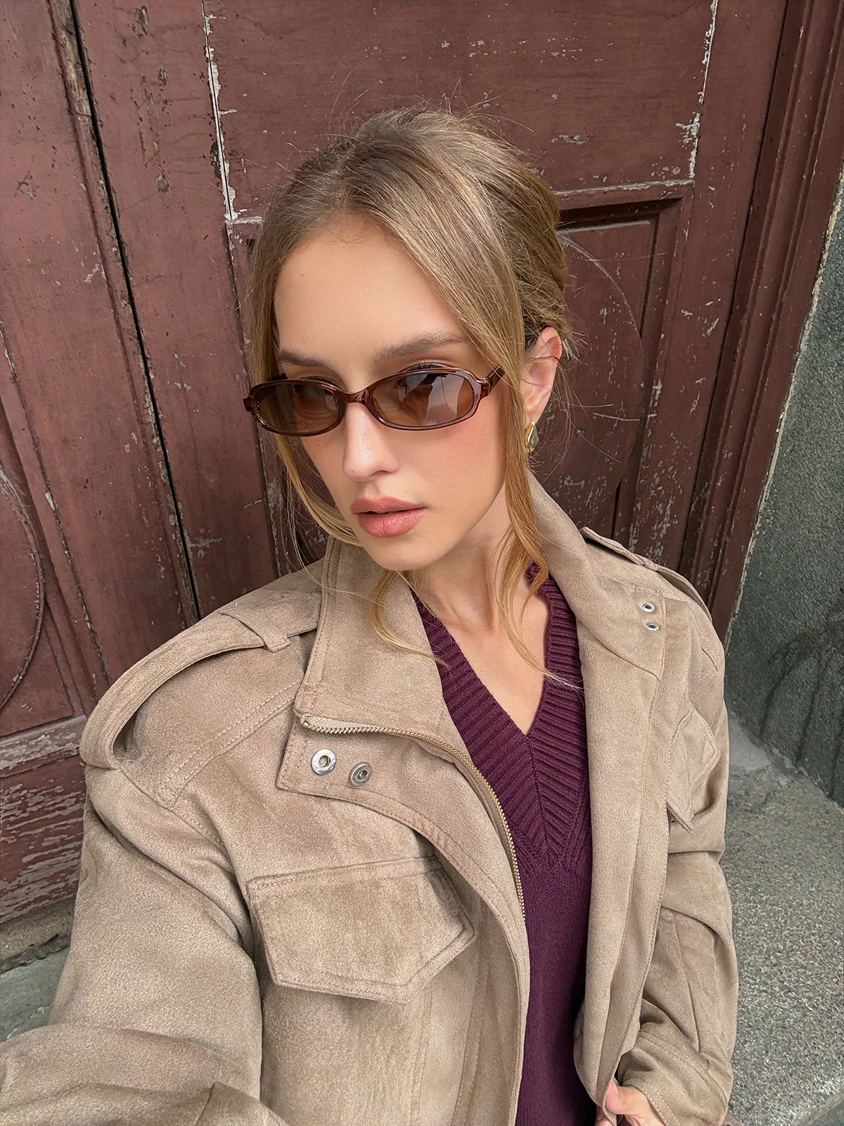 Oversized Long-Sleeve Utility Jacket - Image 5