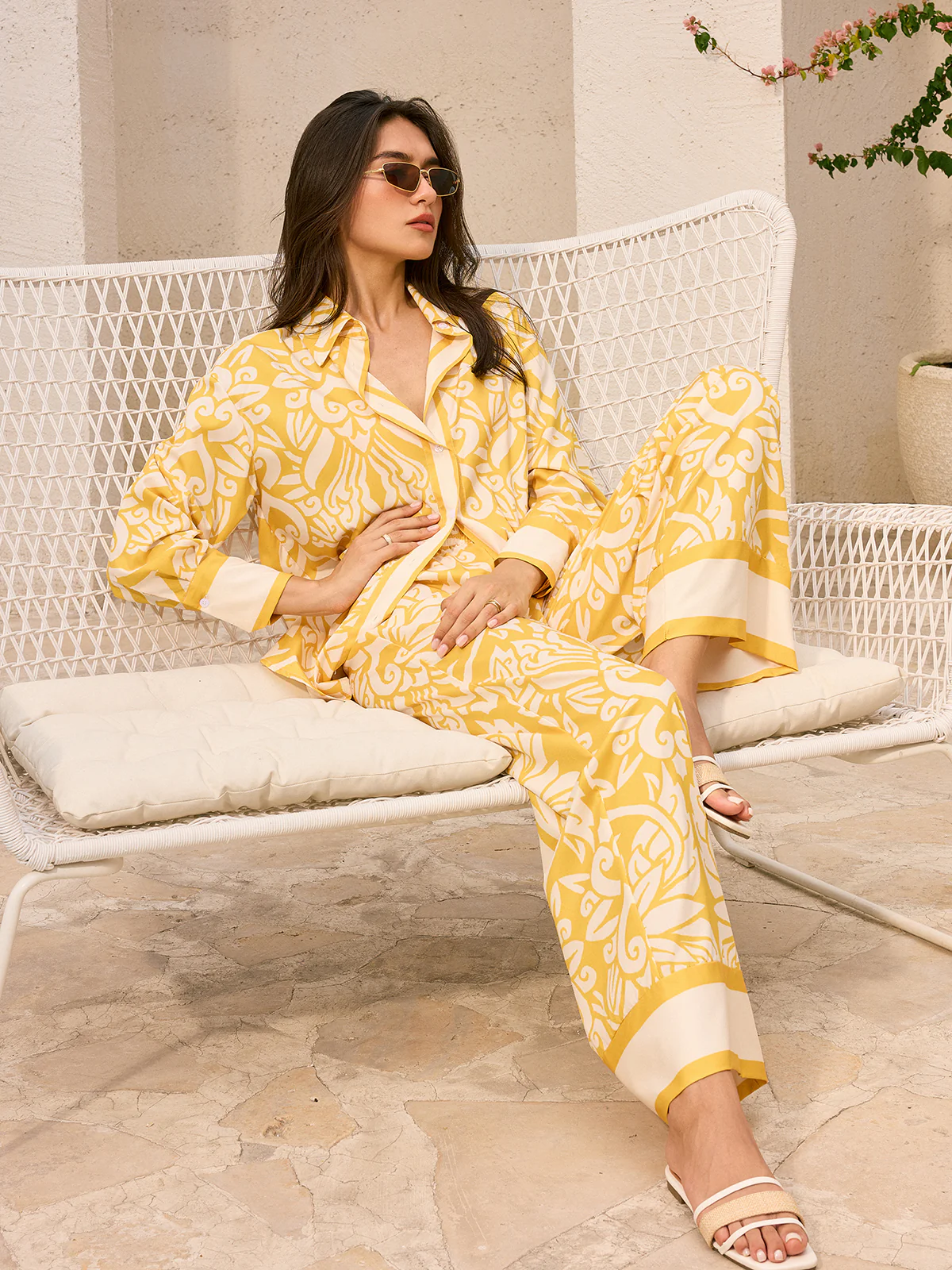 Oversized Patterned Shirt - Image 4