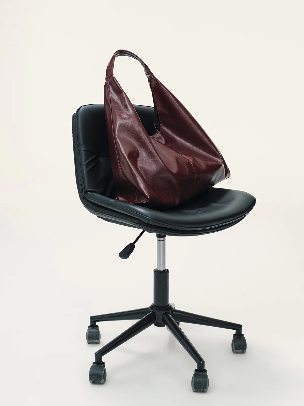 Oversized PU Leather Tote Bag - Image 4