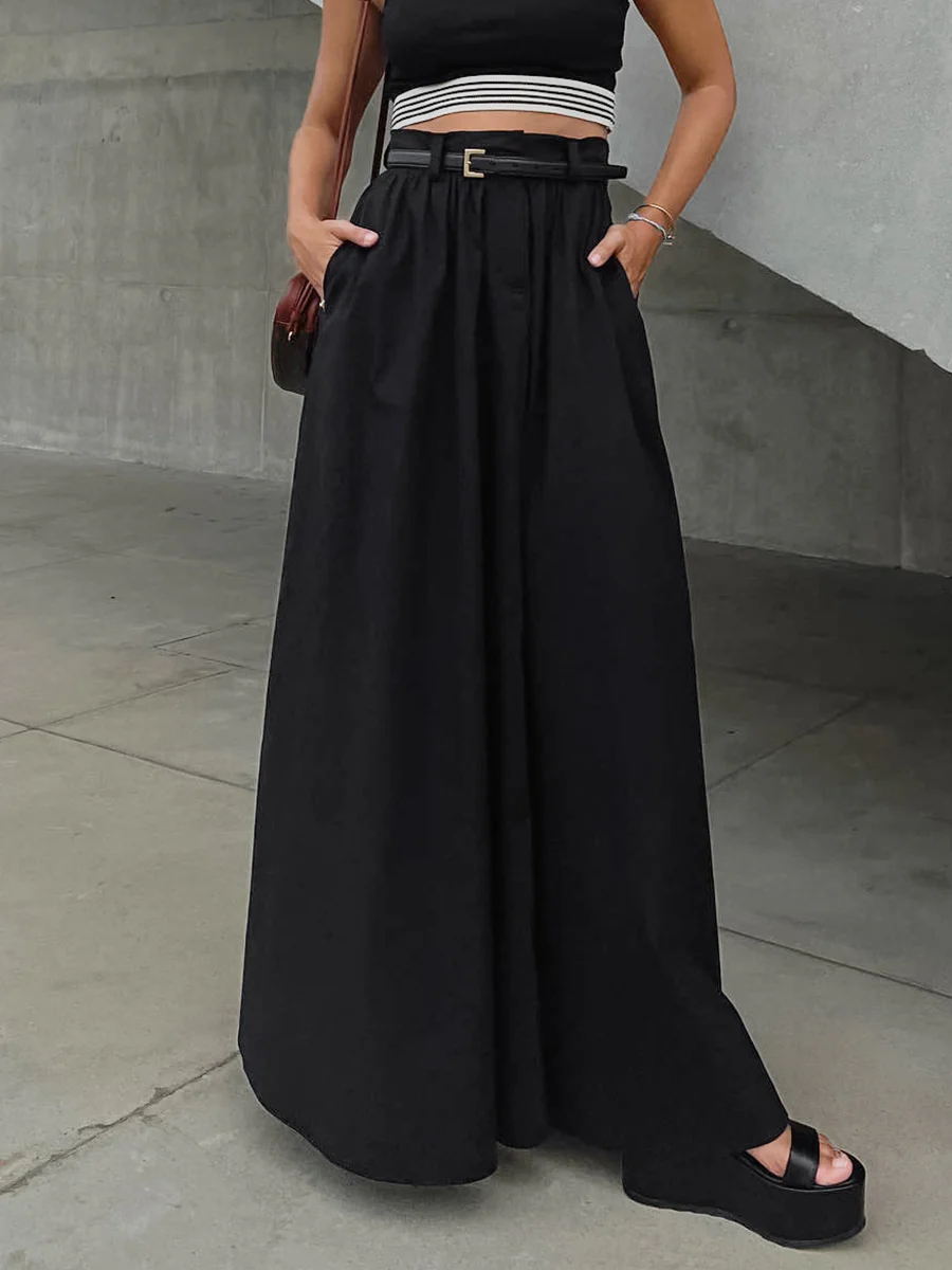 Oversized Street Vibe Maxi Skirt - Image 2