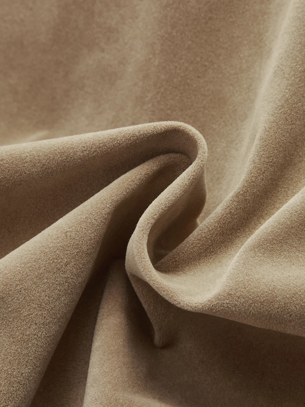 Oversized Suede Effect Utility Jacket - Image 3