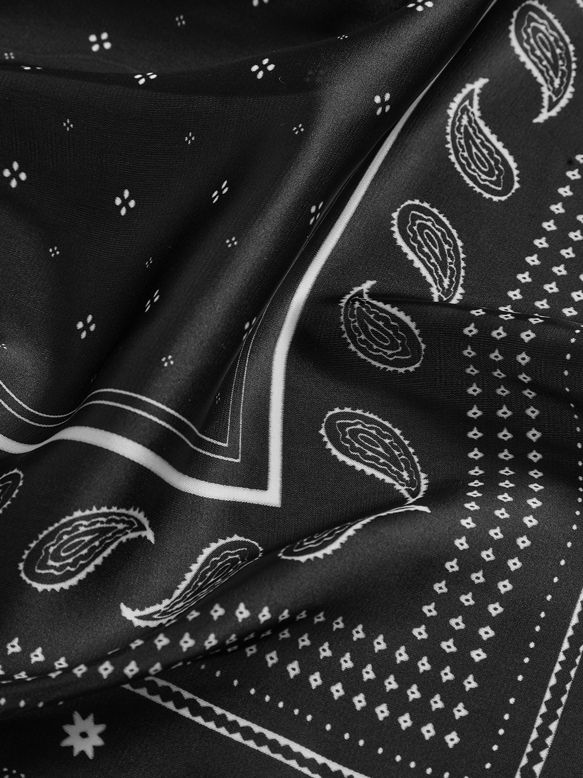 Paisley Pattern Square Scarf - Image 4