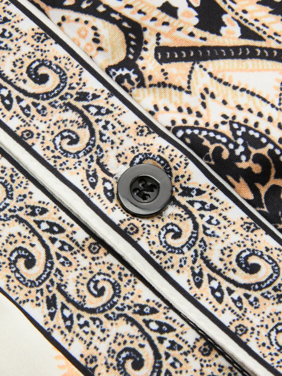Paisley Print Belted Long Sleeve Midi Dress - Image 4