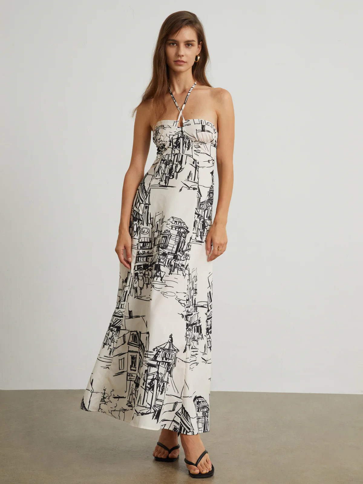 Paris Street Halter Long Dress - Image 5
