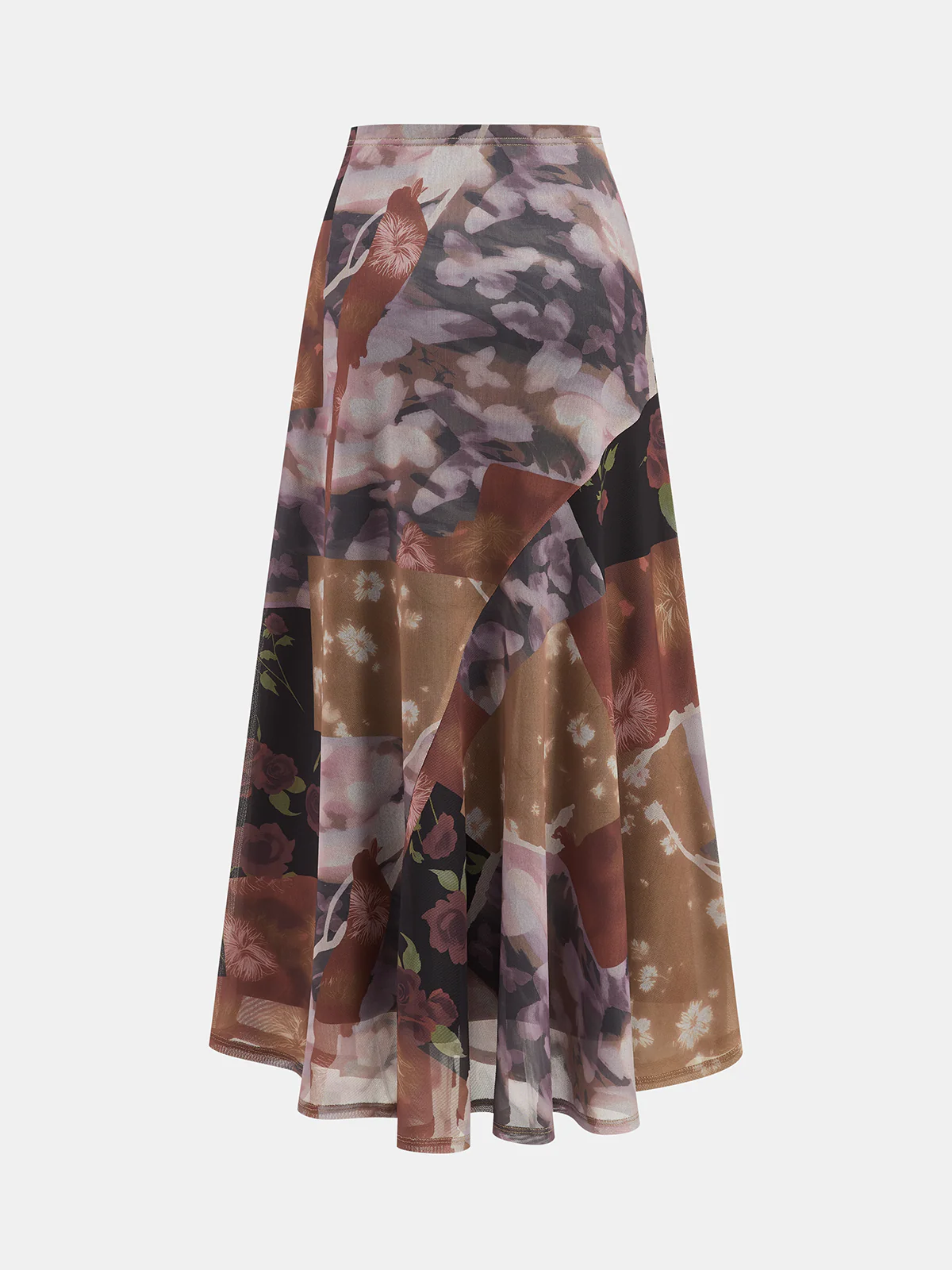 Patchwork Floral-Print Maxi Skirt - Image 2