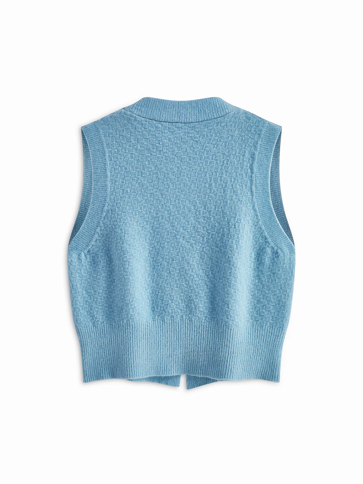 Pearl Beaded Criss Cross Sweater Vest - Image 3