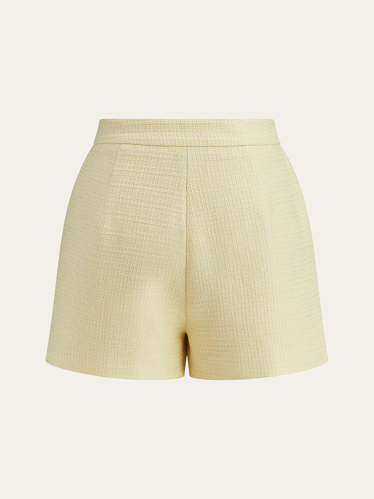 Pearl Button Tweed Vest and Shorts Set - Image 6