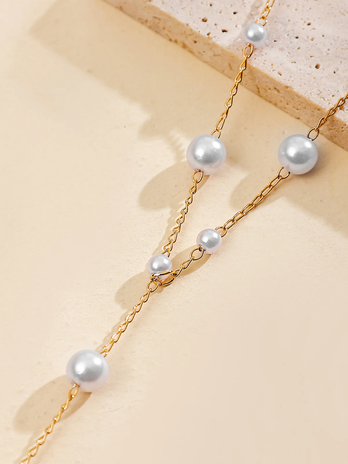 Pearl Drop Y-Necklace - Image 3