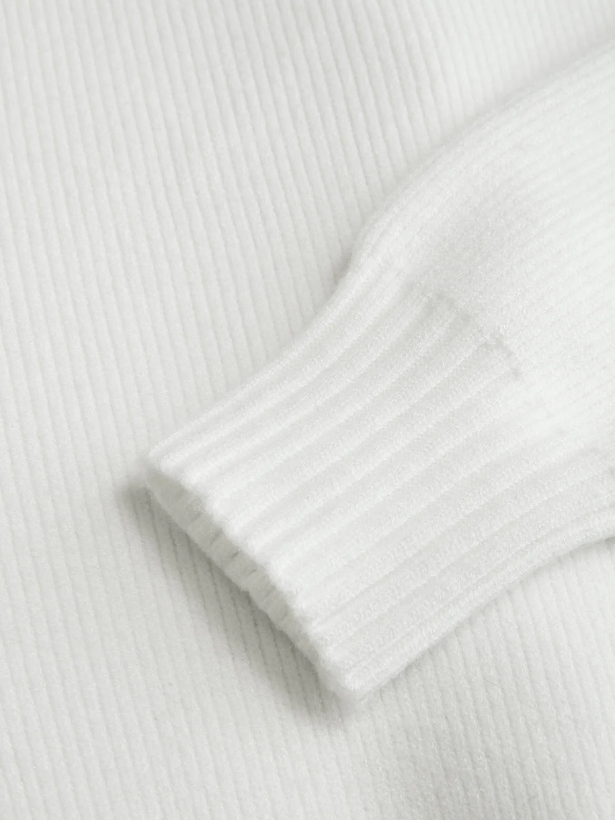 Pearl Trim Ribbed Knit Top - Image 5